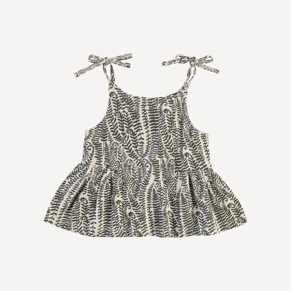 NWT Kate Quinn Spaghetti Tie Ballerina Top Fern Frond Modal 6-12m - Picture 1 of 2